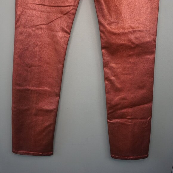 New HUDSON Jeans Harlow Ultra High-Rise Cigarette Jeans Cinnamon Glitter size 27 - Picture 13 of 16